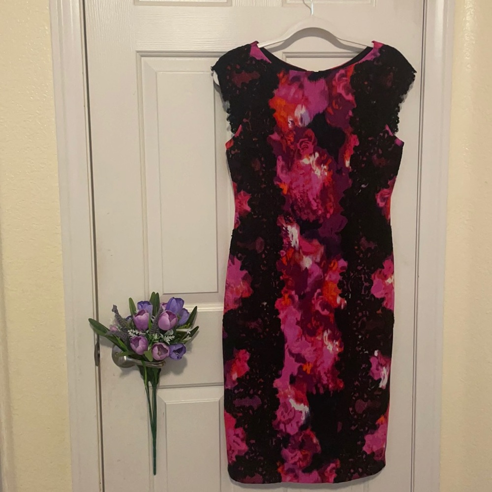 Maggy London Petites polyester flower pattern dress